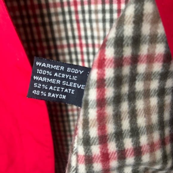 Vintage London Towne Red Trench Raincoat with Removeable Lining, Size 6 - Picture 5 of 8